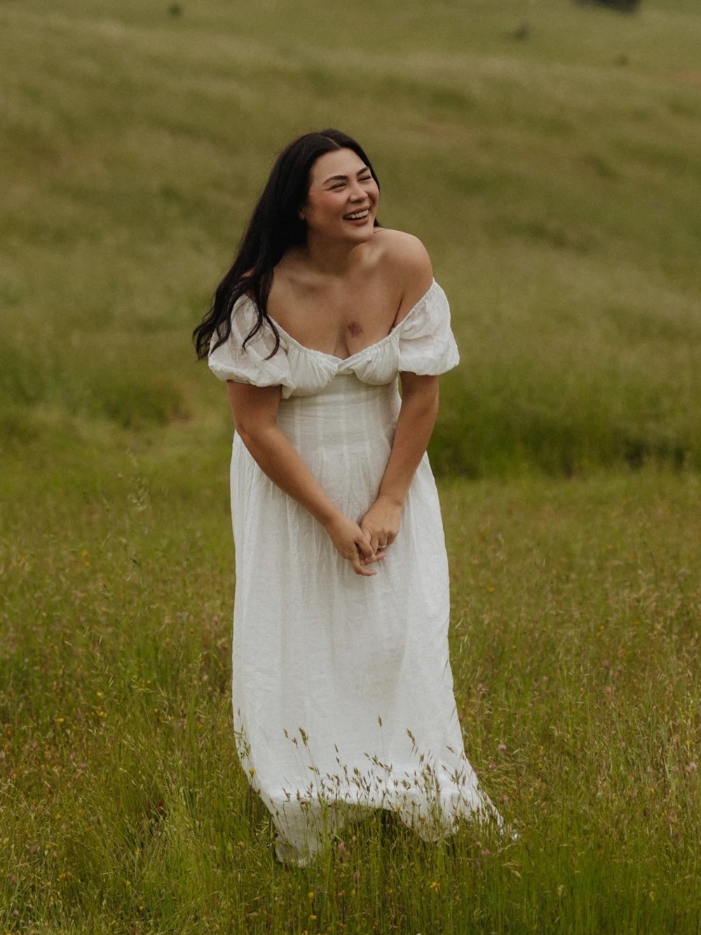 ARALINA White Maxi Dress - Elegant Summer Style